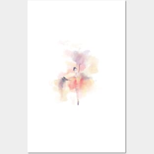 Balet Dancer Watercolor Art Posters and Art